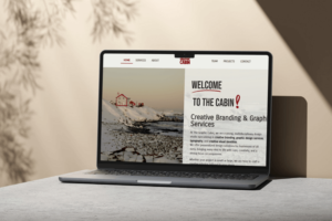 Mockup de ordenador de TheGraphicCabin website