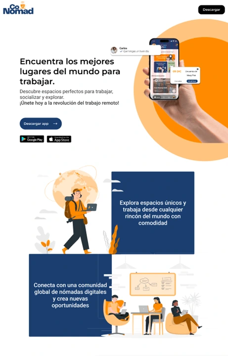 ejemplo de landing page para empresa