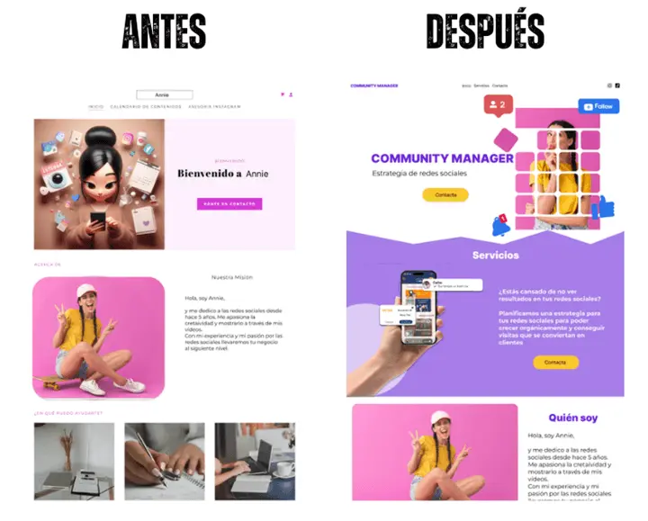 Rediseño de páginas web